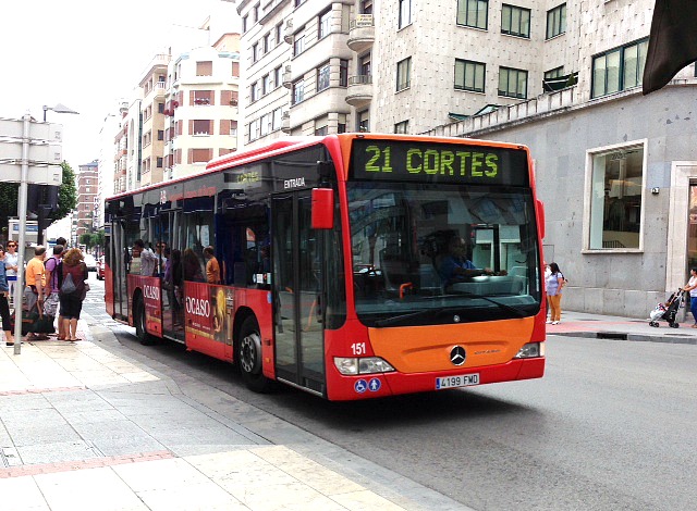 Autobús urbano de Burgos.